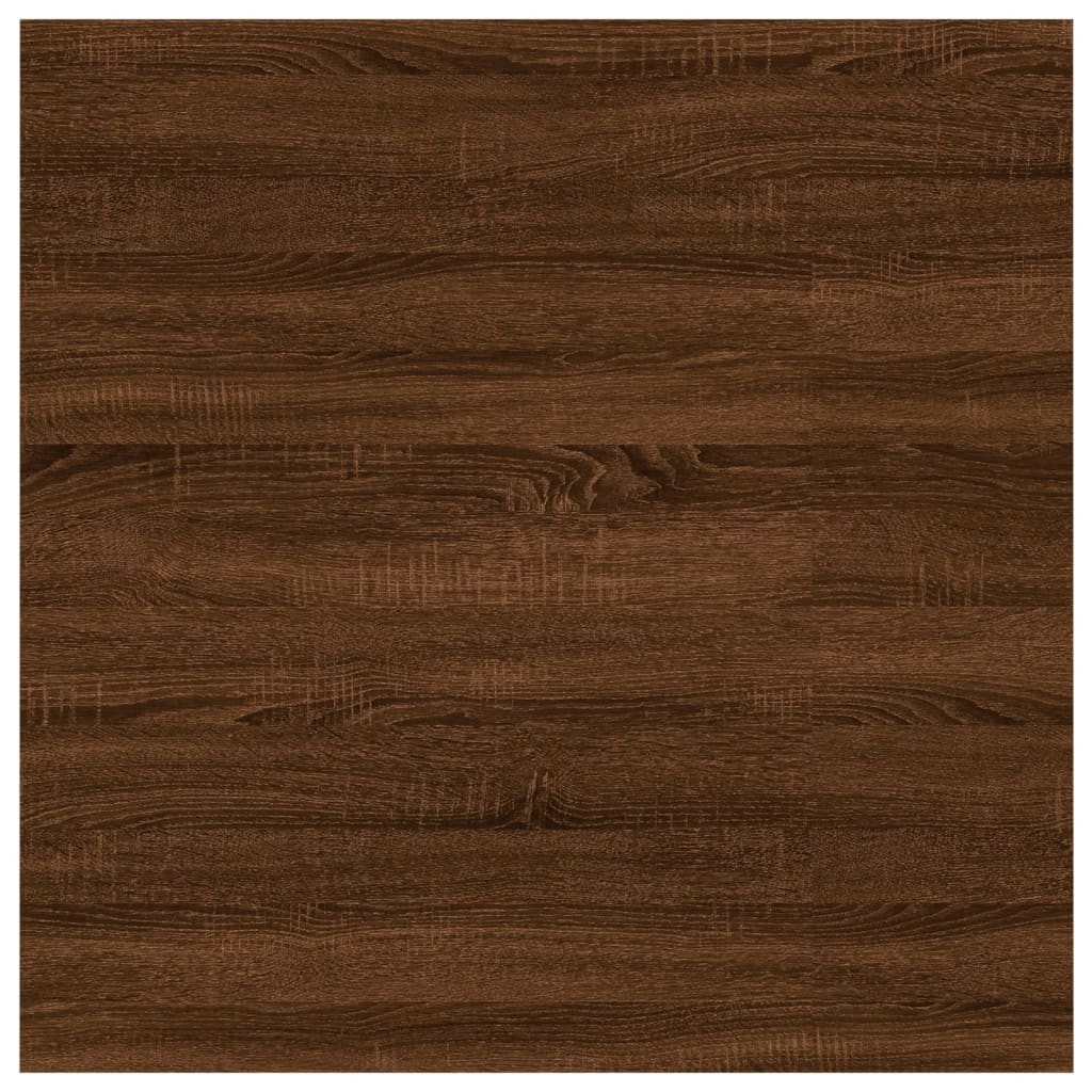 vidaXL 4 db barna tölgy színű szerelt fa fali polc 40 x 50 x 1,5 cm