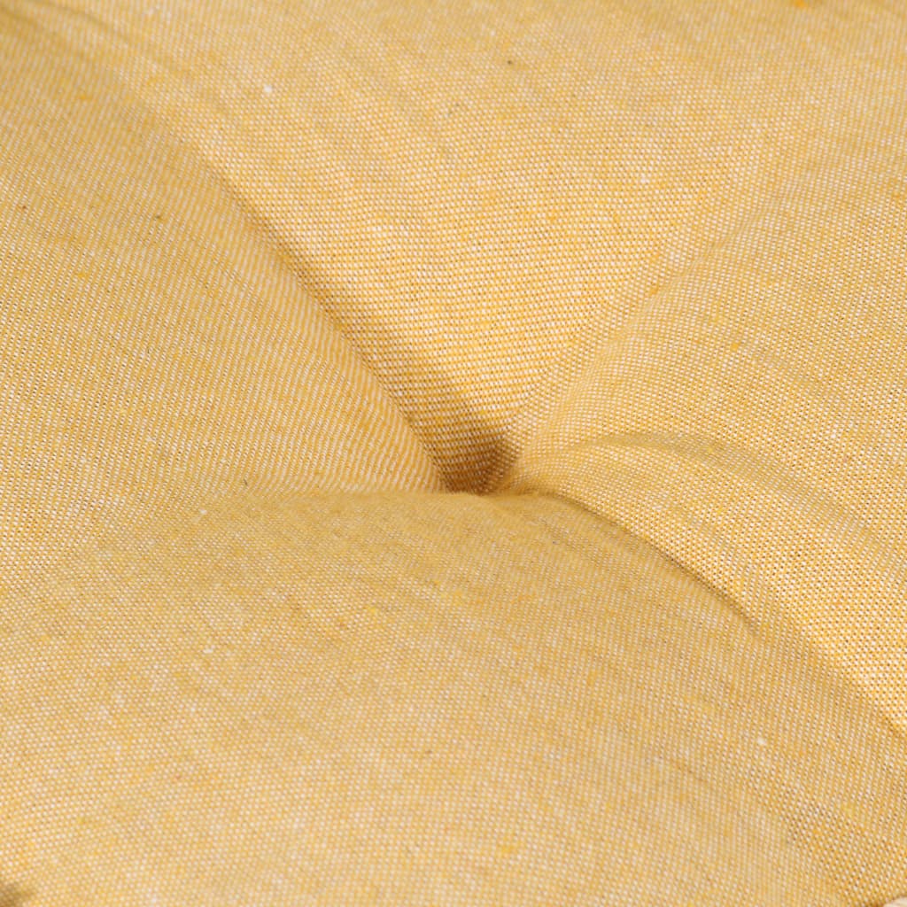 vidaXL sárga raklapkanapé-párna 120 x 80 x 10 cm