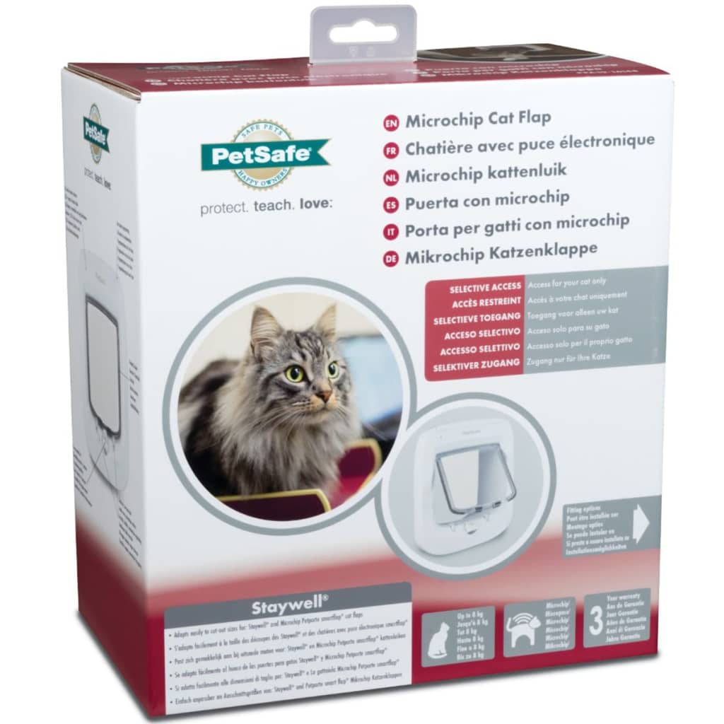 PetSafe fehér microchipes macskaajtó
