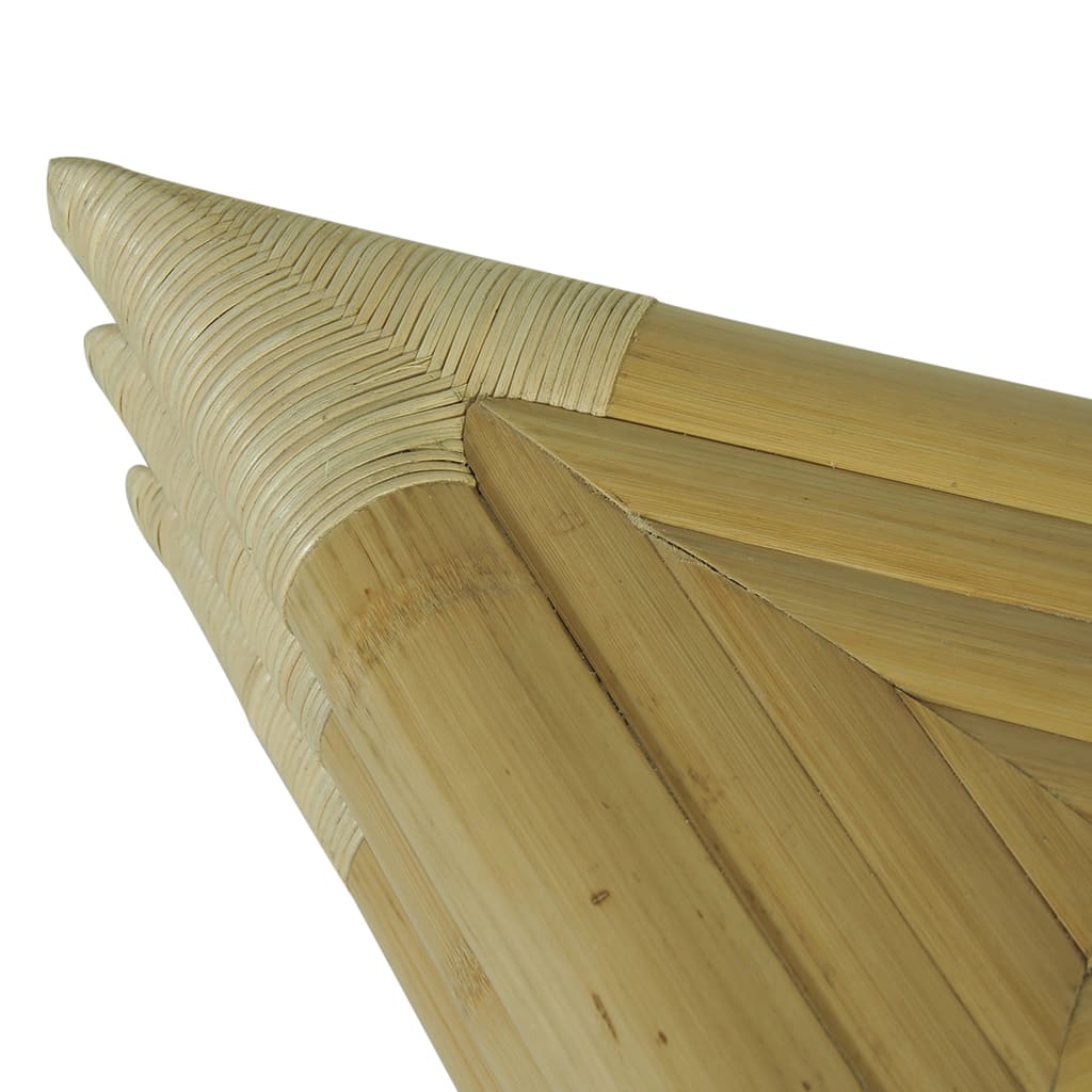 vidaXL 2 db természetes bambusz éjjeliszekrény 60 x 60 x 40 cm