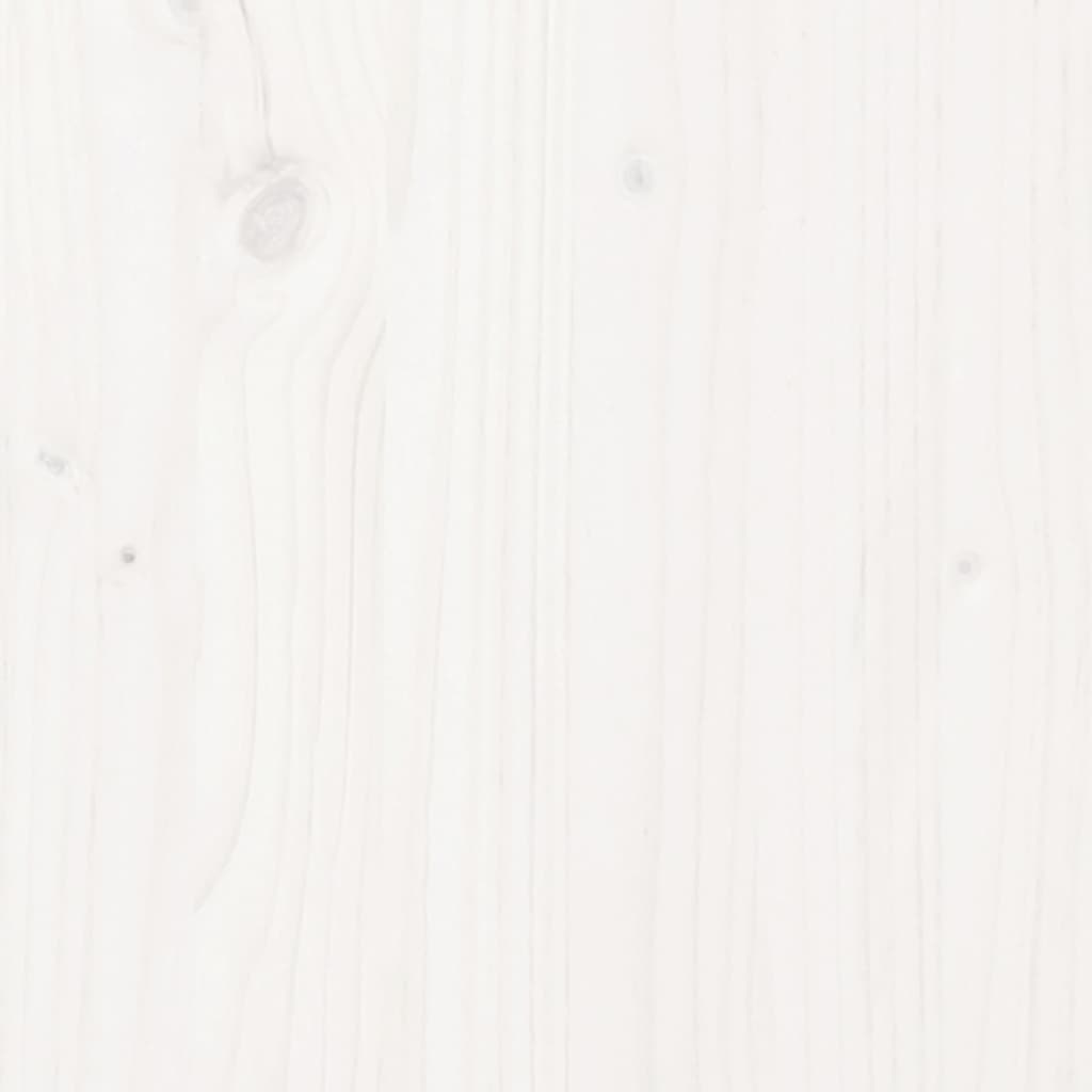 vidaXL fehér tömör fenyőfa ágykeret 75 x 190 cm (Small Single)
