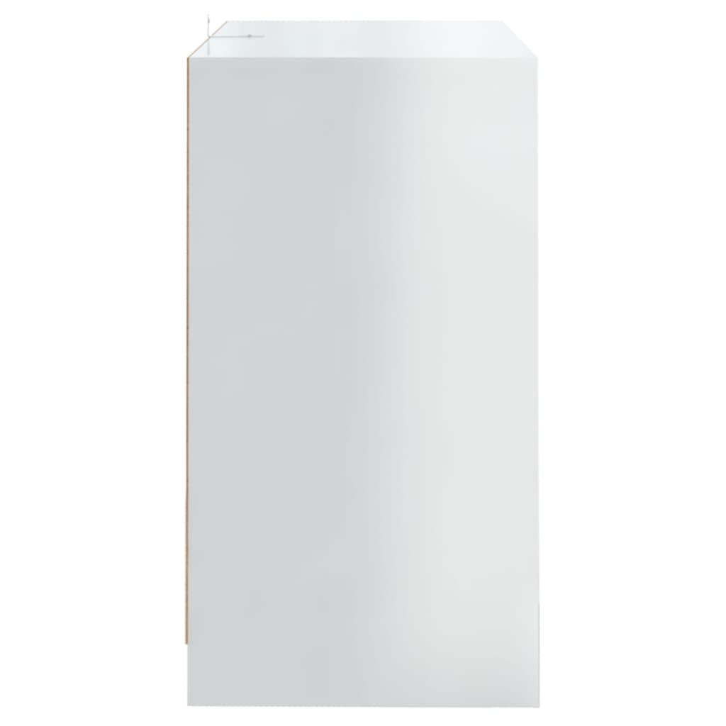 vidaXL 2 db magasfényű fehér forgácslap tálalószekrény 70 x 41 x 75 cm
