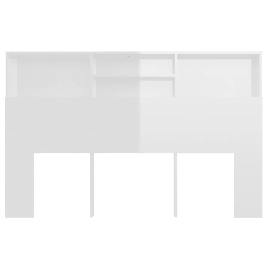 vidaXL magasfényű fehér áthidaló szekrény 160 x 19 x 103,5 cm