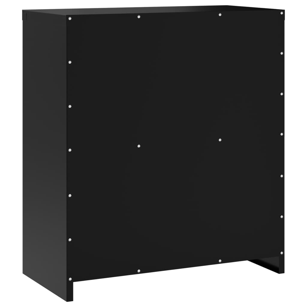 vidaXL fekete acél irattartó szekrény 79x40x90 cm