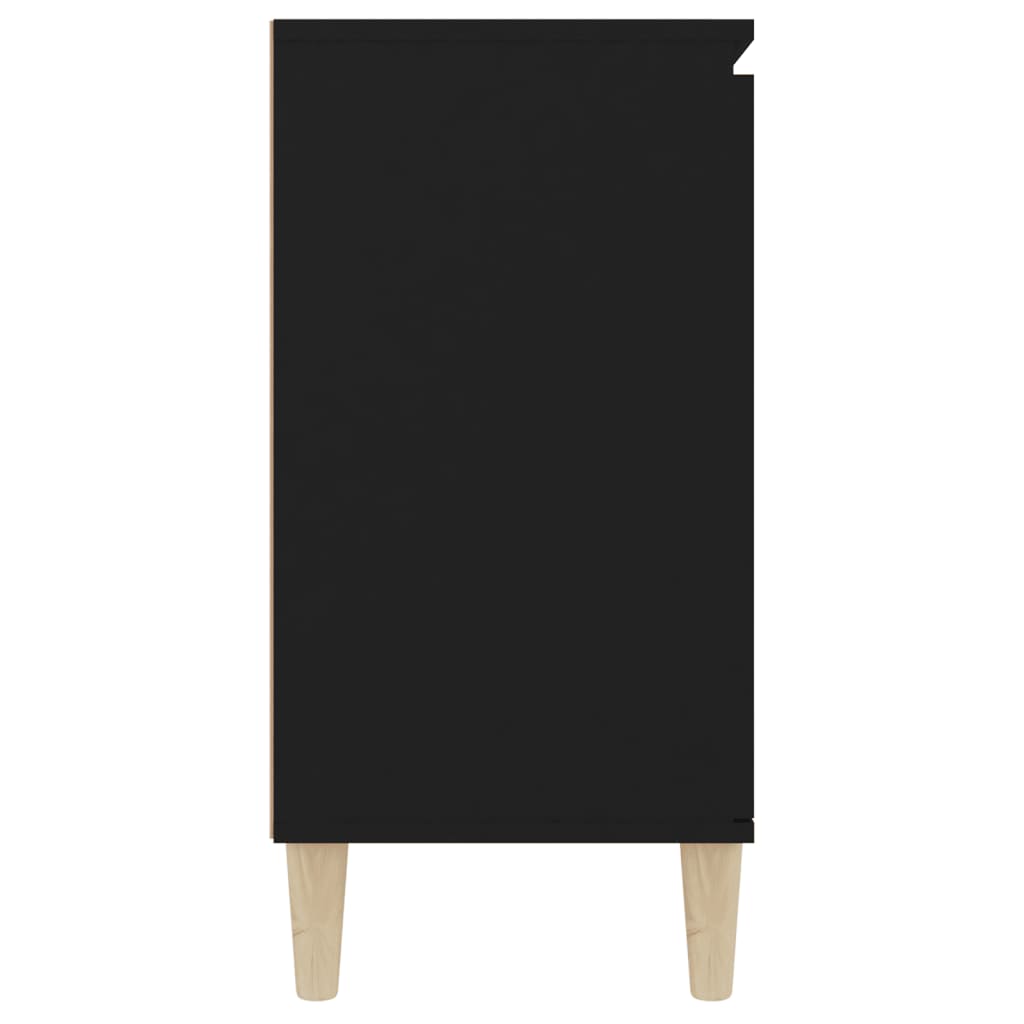vidaXL fekete forgácslap tálalószekrény 103,5 x 35 x 70 cm