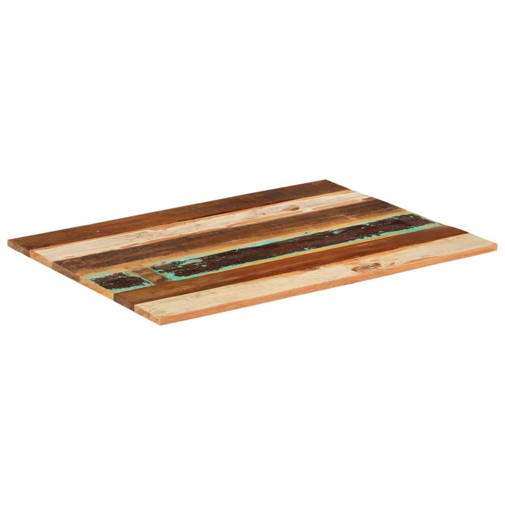vidaXL négyszögű tömör újrahasznosított fa asztallap 60x80 cm 15-16 mm
