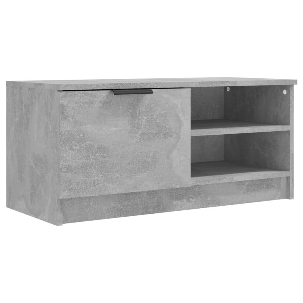 vidaXL 2 db betonszürke szerelt fa TV-szekrény 80x35x36,5 cm