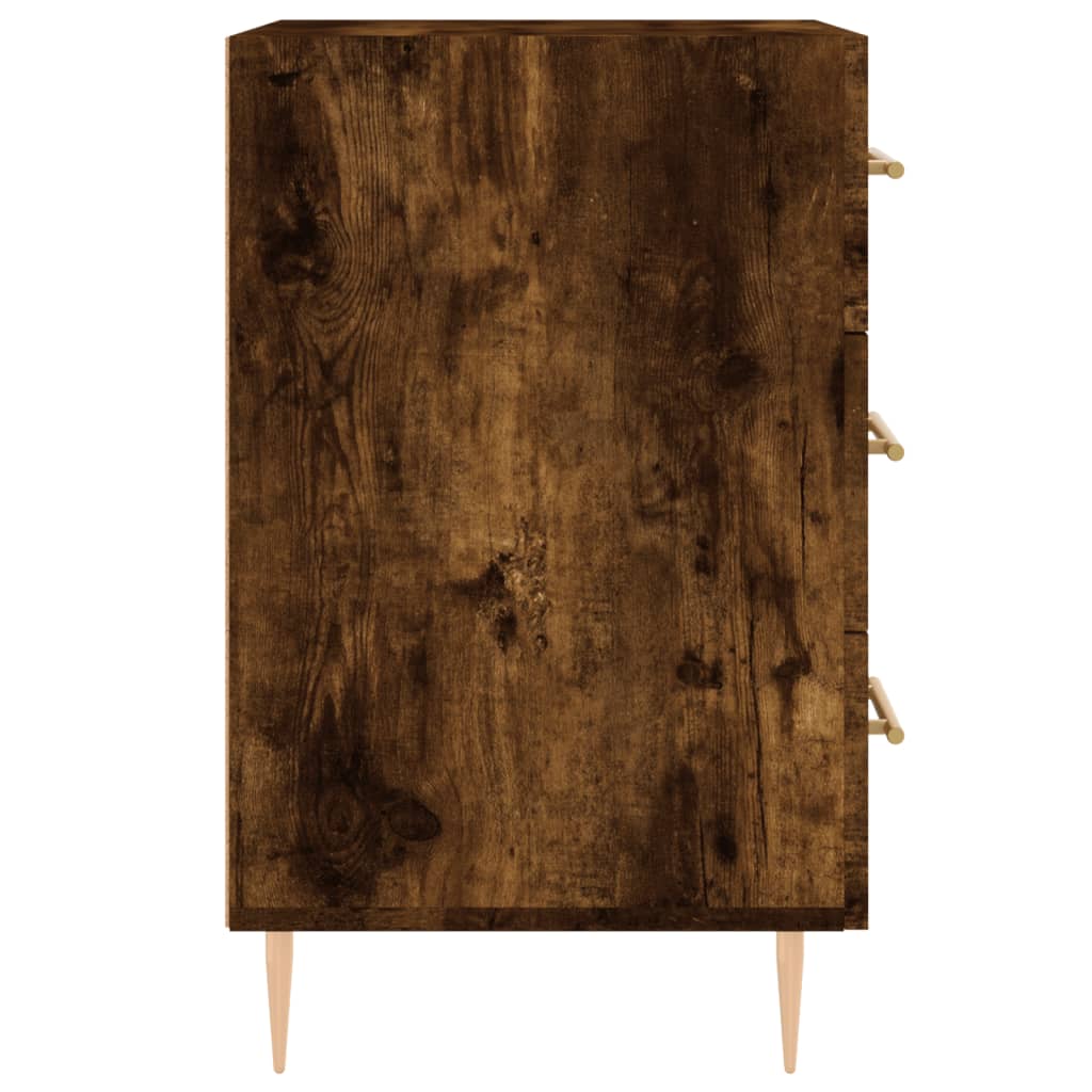 vidaXL füstös tölgyszínű szerelt fa éjjeliszekrény 40 x 40 x 66 cm