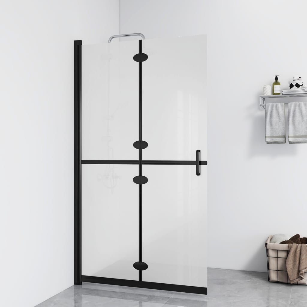 vidaXL ESG tejüveg összecsukható zuhanyfal 80 x 190 cm