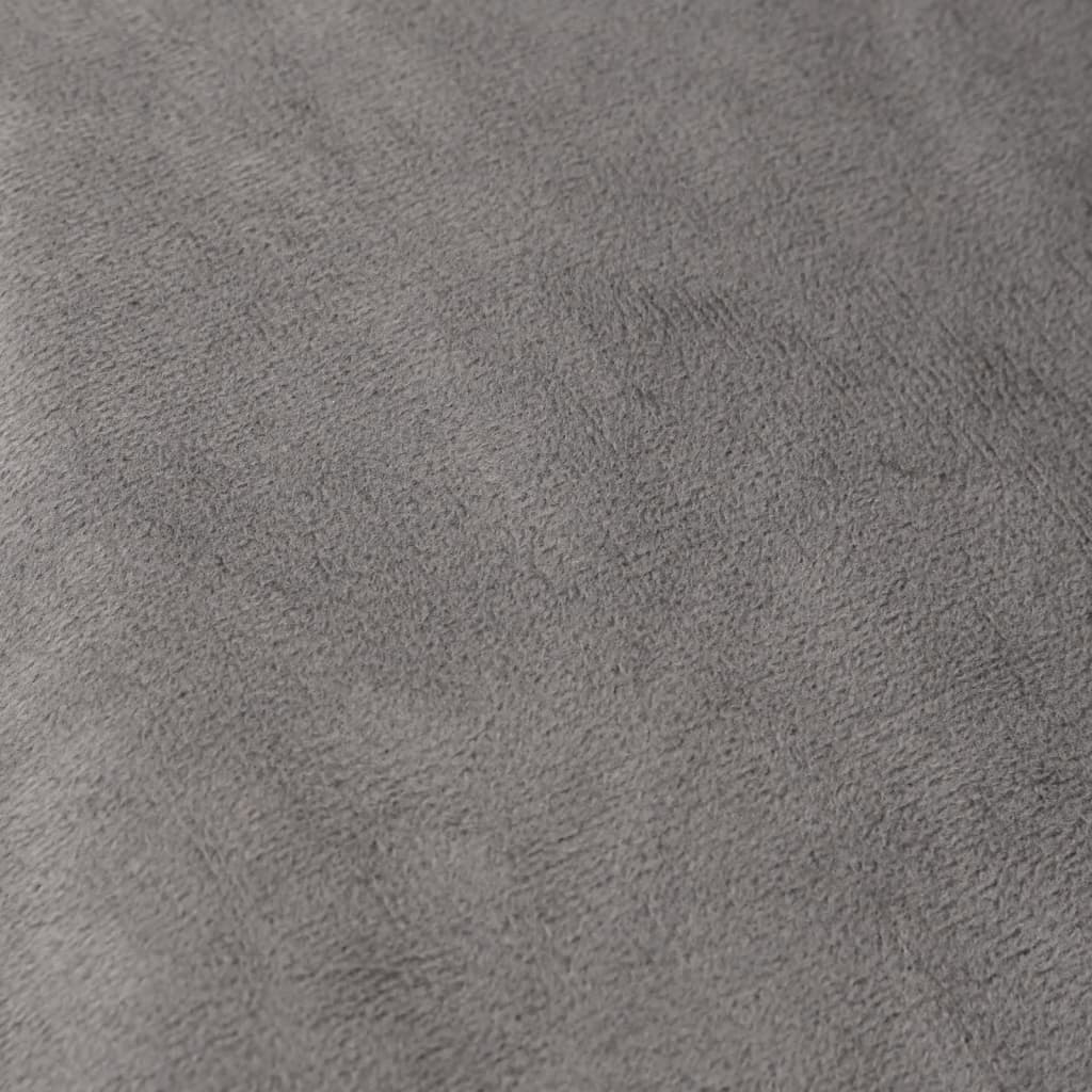 vidaXL szürke szövet súlyozott takaró huzattal 135 x 200 cm 10 kg