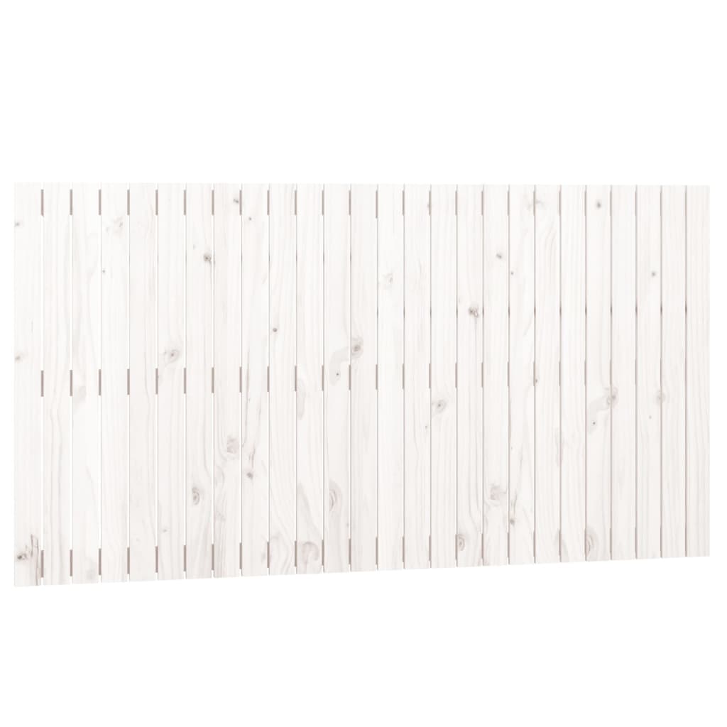 vidaXL fehér tömör fenyőfa fali fejtámla 166x3x90 cm