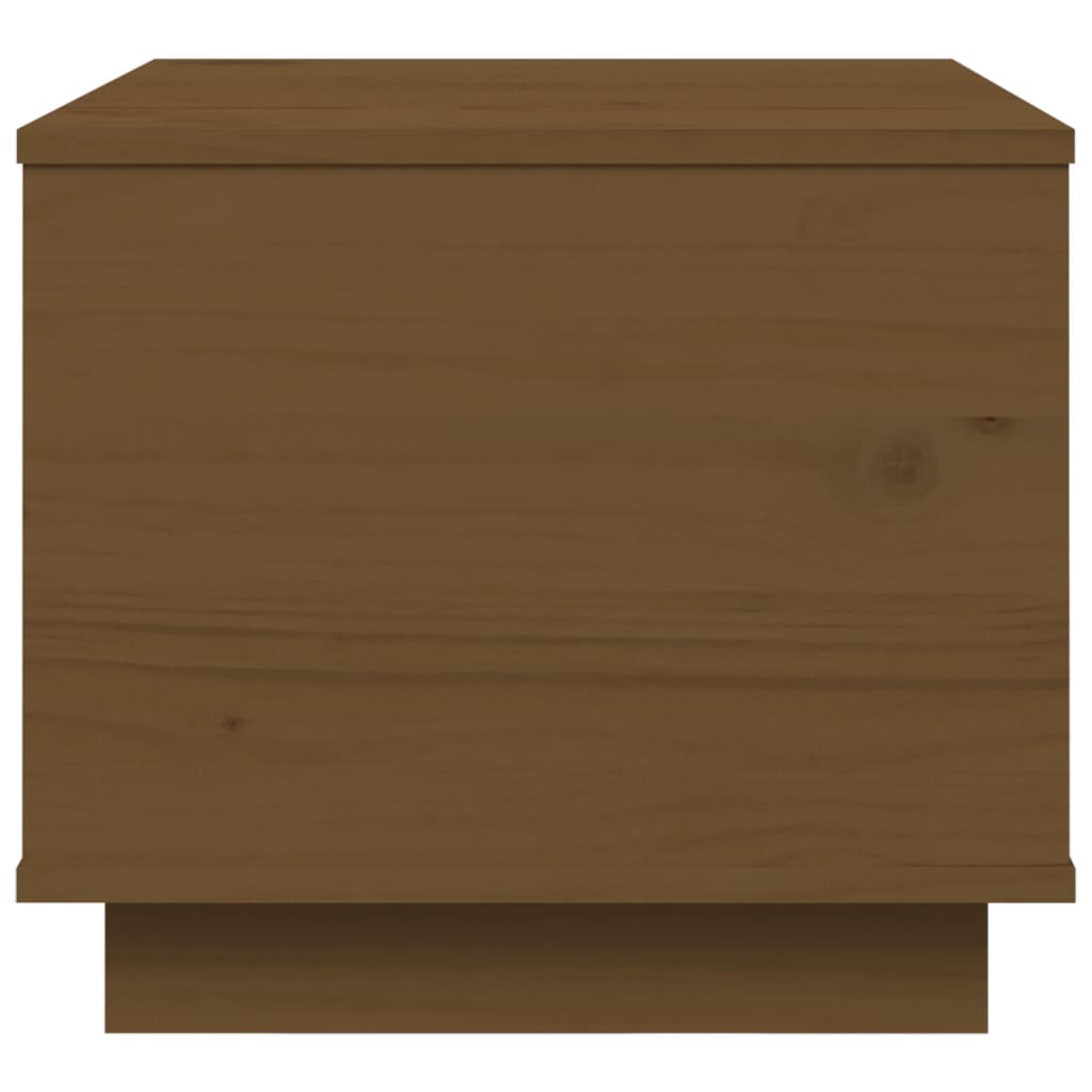 vidaXL mézbarna tömör fenyőfa dohányzóasztal 40x50x35 cm