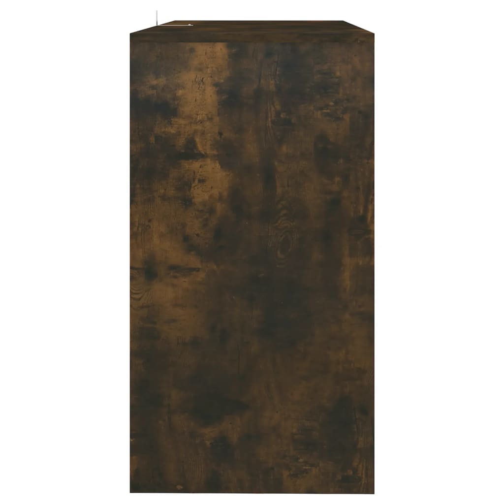vidaXL füstös tölgy színű acél tálalóasztal 50 x 32 x 75 cm