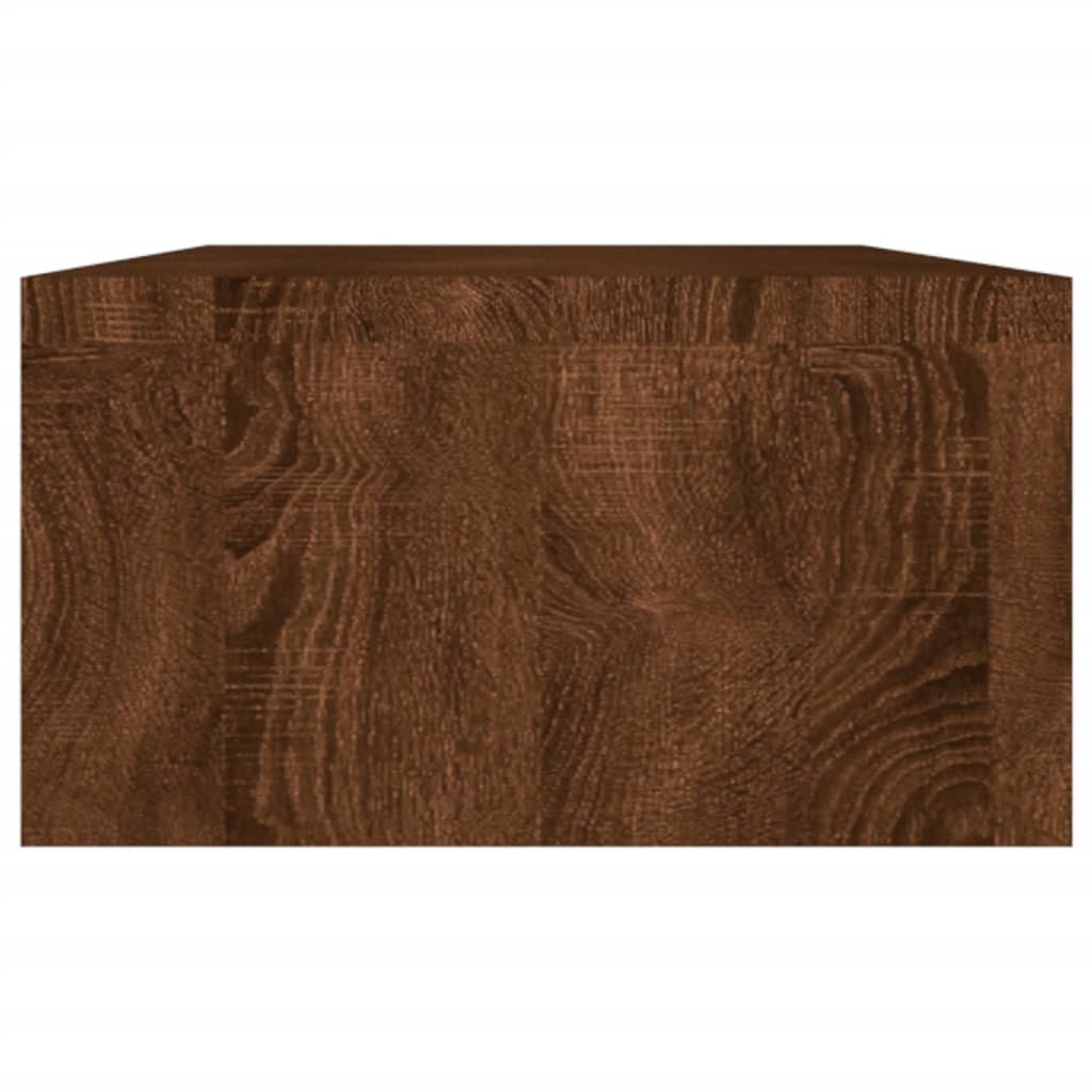 vidaXL barna tölgy színű szerelt fa monitorállvány 100 x 24 x 13 cm