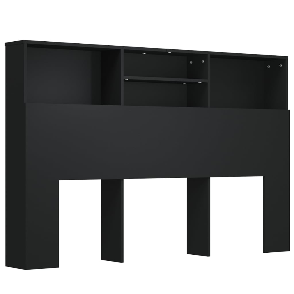vidaXL fekete áthidaló szekrény 160 x 19 x 103,5 cm
