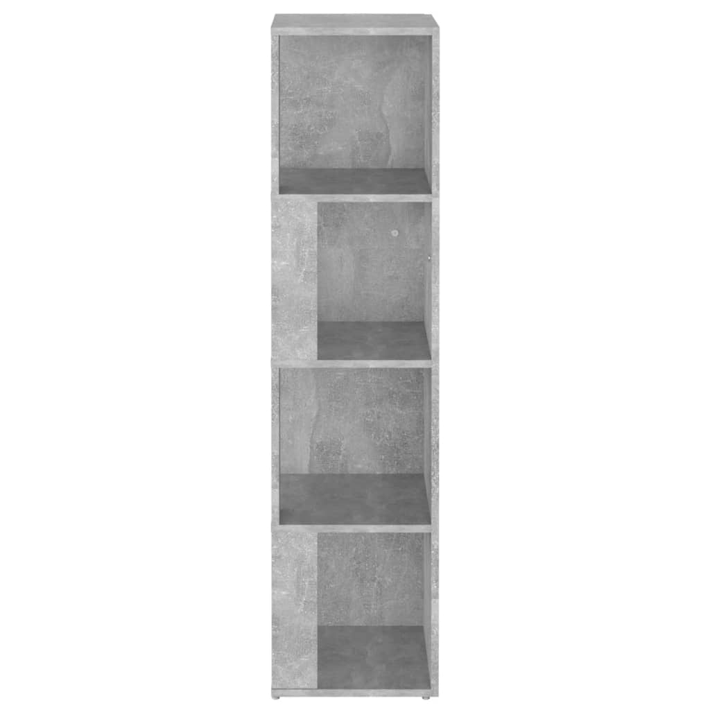 vidaXL betonszürke forgácslap sarokszekrény 33 x 33 x 132 cm