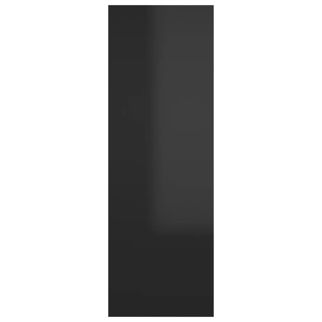 vidaXL magasfényű fekete forgácslap TV-szekrény 30,5 x 30 x 90 cm