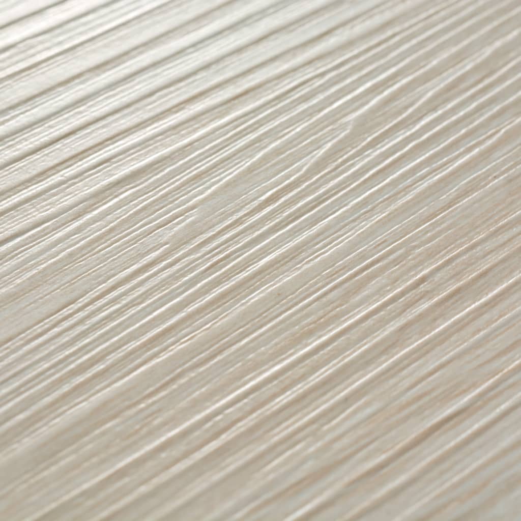 vidaXL klasszikus fehér tölgy nem öntapadó PVC padlólapok 2 mm 5,26 m²