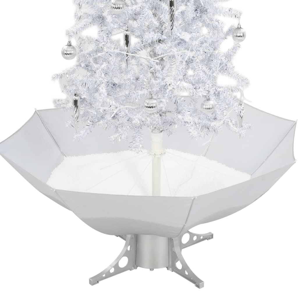vidaXL fehér havazó karácsonyfa ernyő alakú talppal 170 cm