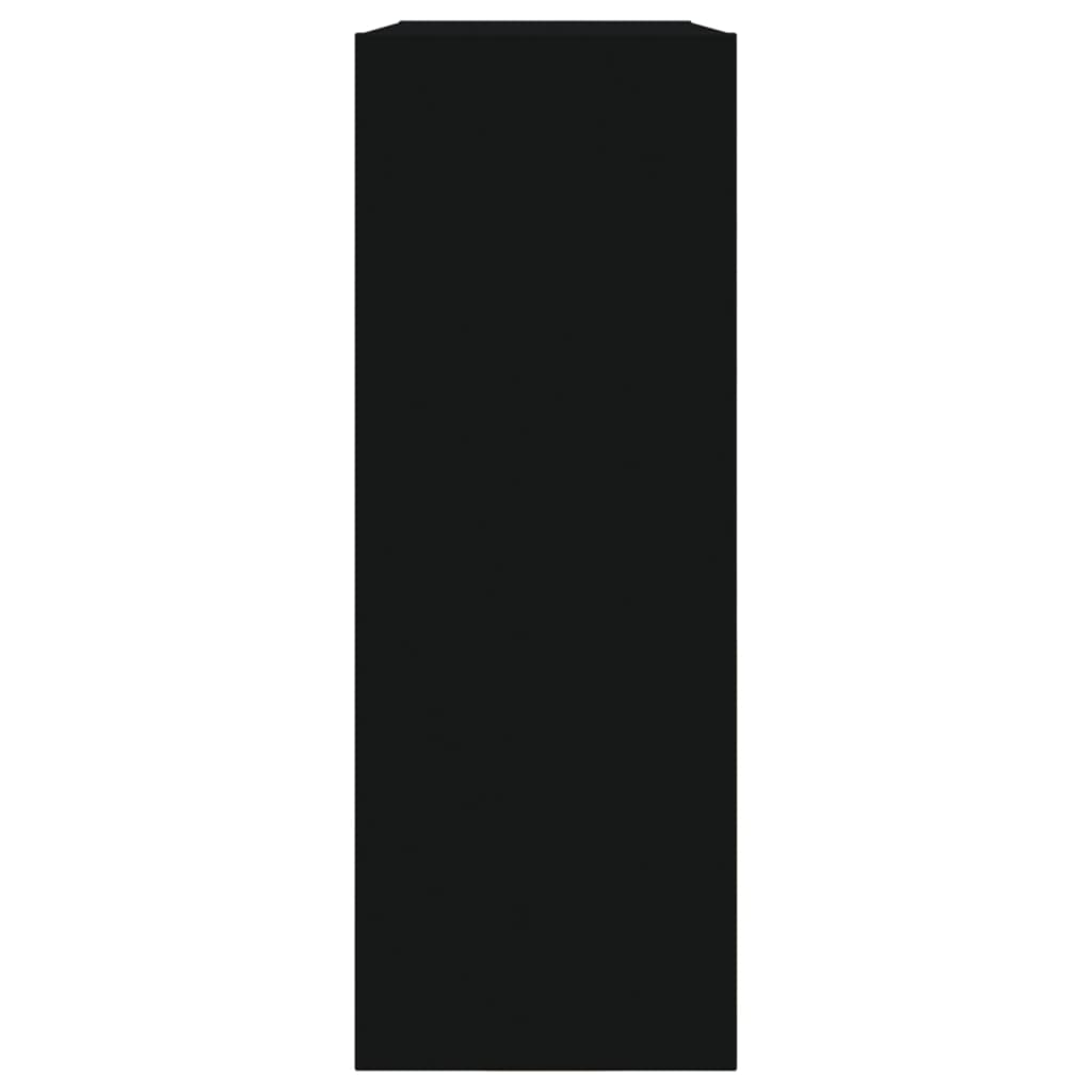 vidaXL fekete szerelt fa cipőszekrény 80 x 21 x 57 cm