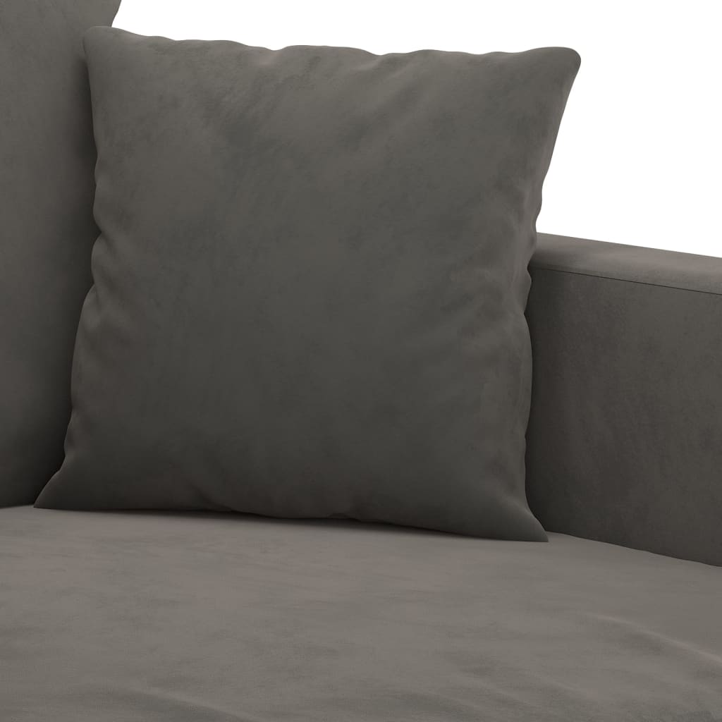 vidaXL sötétszürke bársony kanapéfotel 60 cm