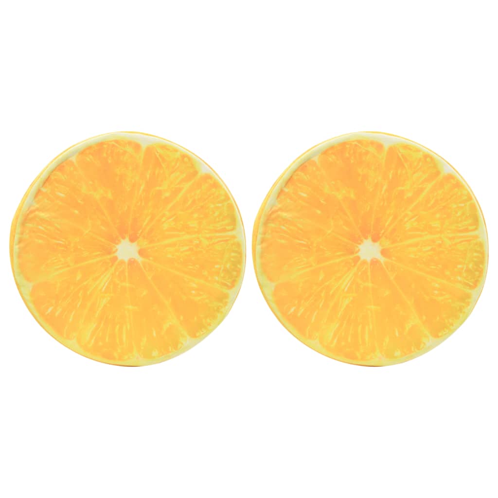 vidaXL 2 db nyomtatott gyümölcsmintás narancs párna