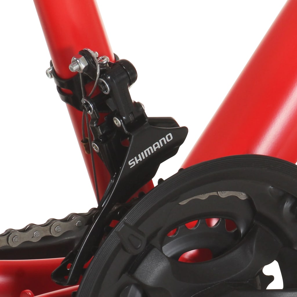 vidaXL 21 sebességes piros mountain bike 26 hüvelykes kerékkel 42 cm