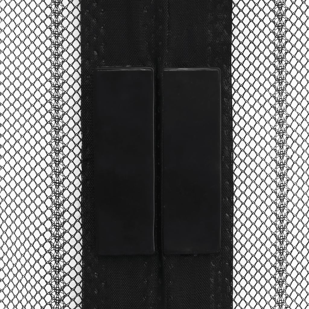 vidaXL 2 darab fekete rovarfüggöny mágneses blokkokkal 220 x 110 cm