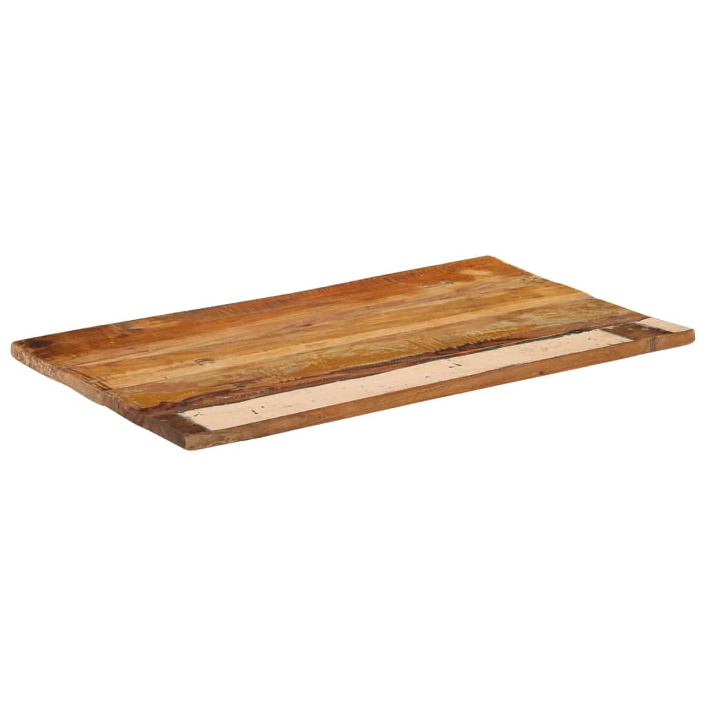 vidaXL négyszögű tömör újrahasznosított fa asztallap 60x100cm 25-27 mm