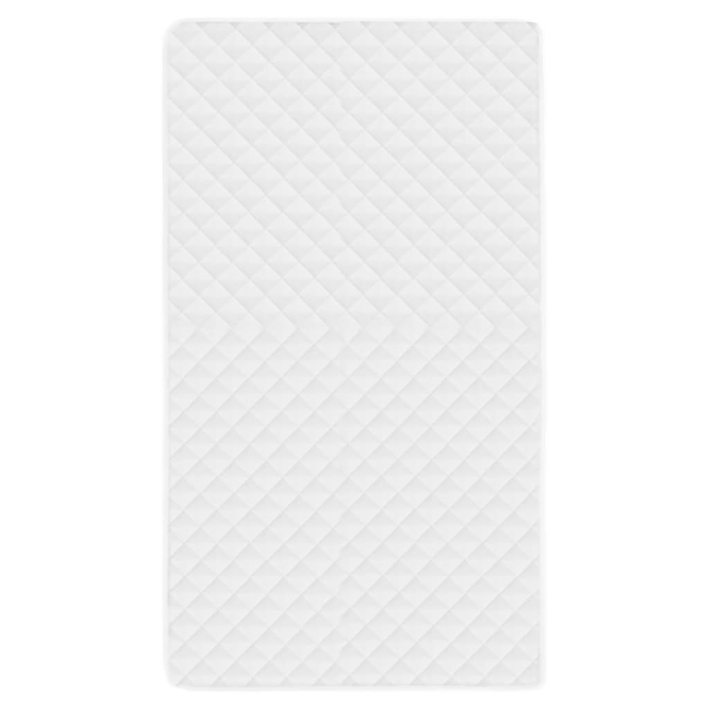 vidaXL fehér steppelt könnyű matracvédő 120 x 200 cm