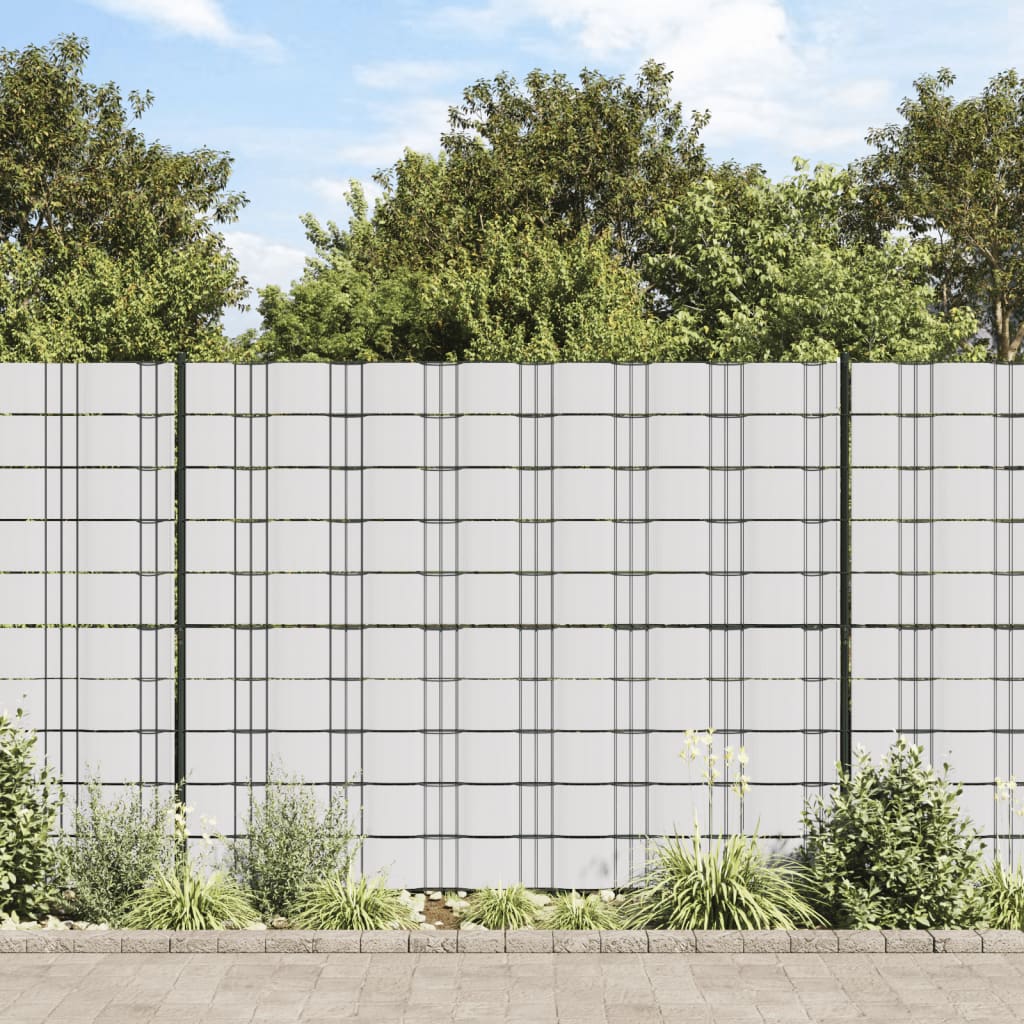 vidaXL fehér PVC kerti árnyékoló kerítés 70 x 0,19 m