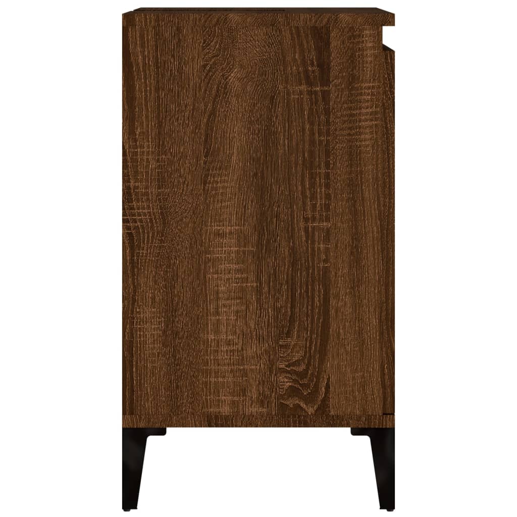 vidaXL barna tölgyszínű szerelt fa mosdószekrény 58x33x60 cm