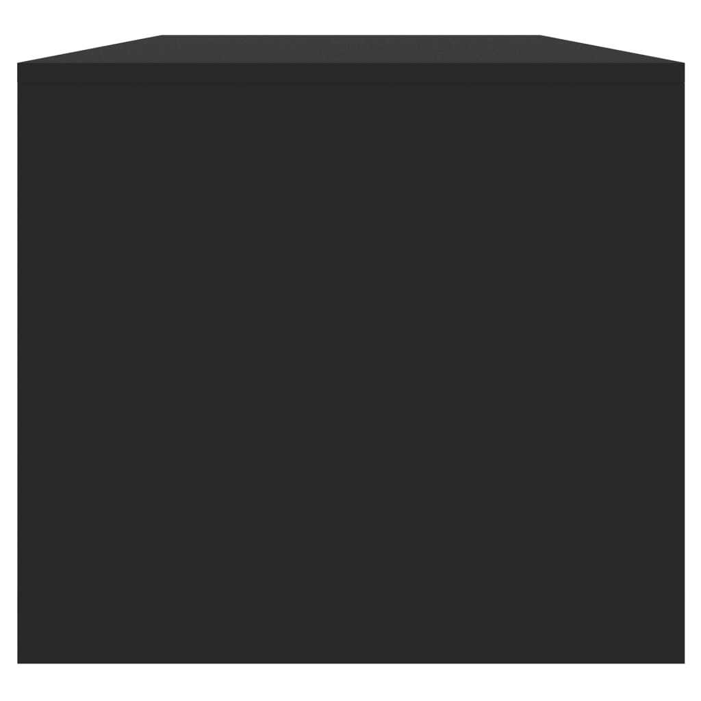 vidaXL fekete szerelt fa dohányzóasztal 102 x 50 x 45 cm