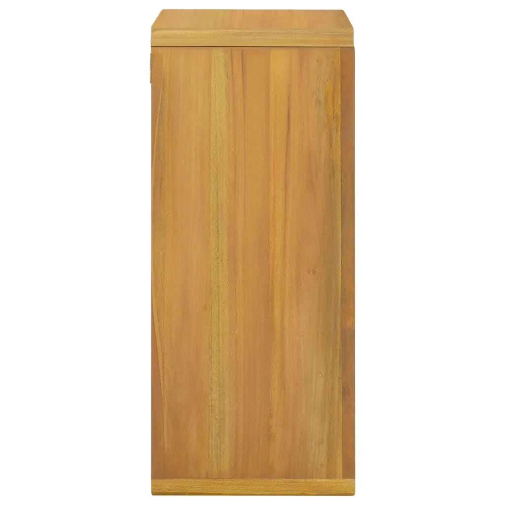 vidaXL tömör tíkfa falra szerelhető fürdőszobaszekrény 45 x 30 x 70 cm
