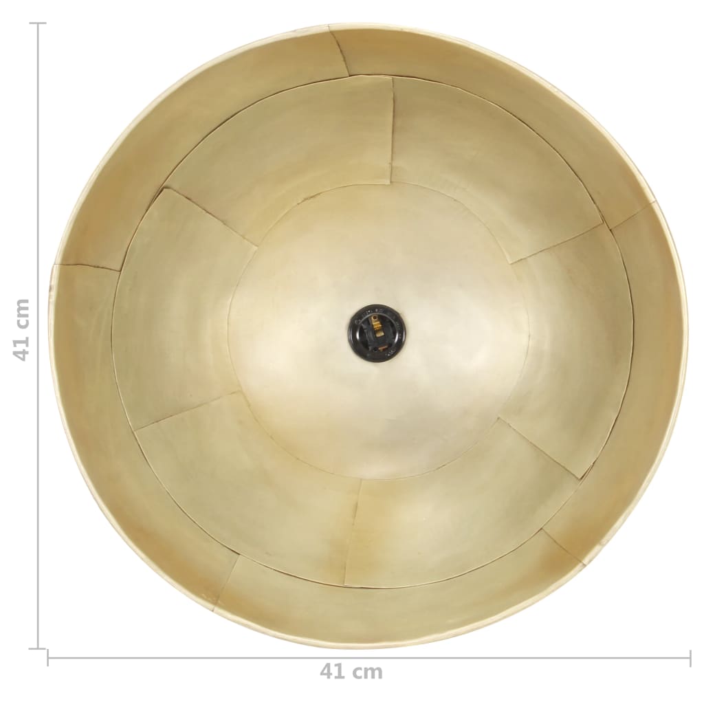 vidaXL kerek sárgaréz ipari függőlámpa 25 W 41 cm E27