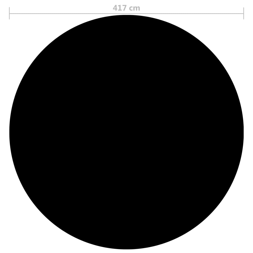 vidaXL fekete polietilén medencetakaró 417 cm