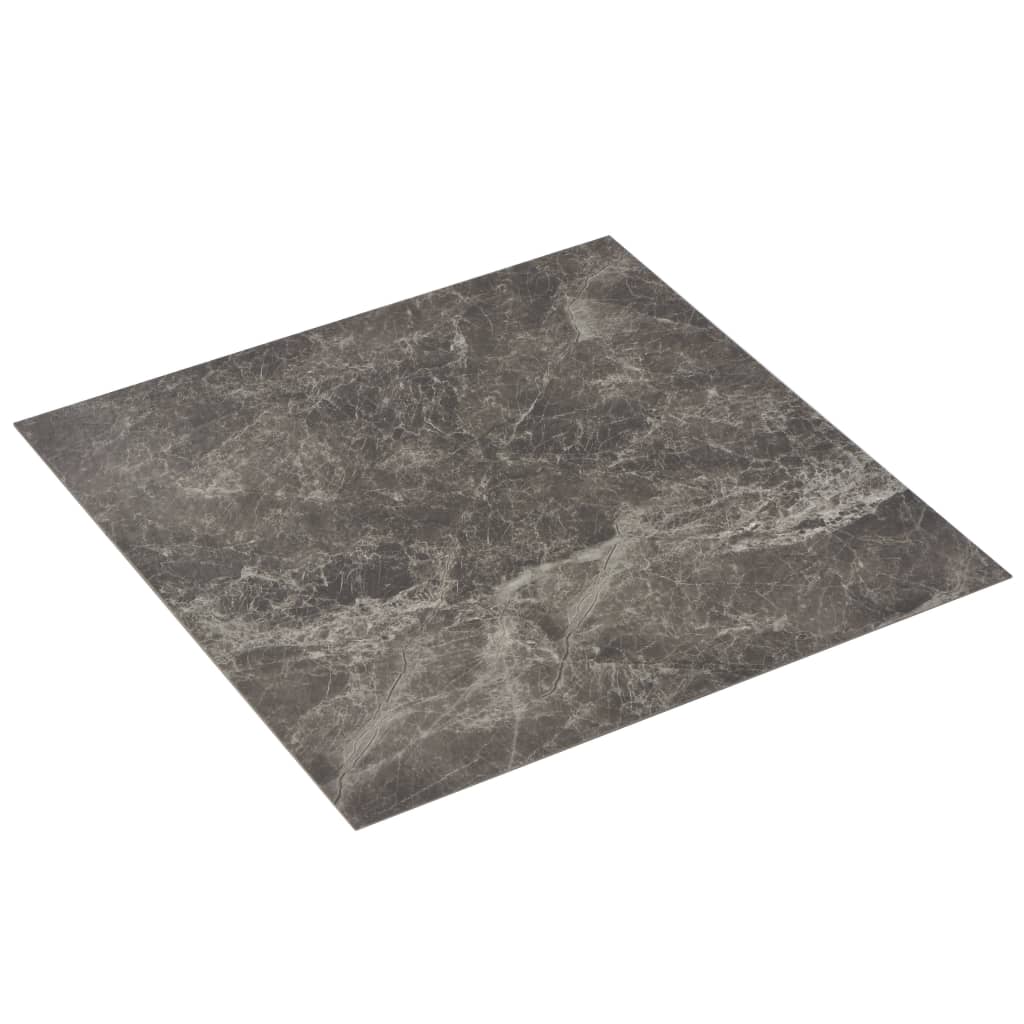 vidaXL fekete márvány öntapadó PVC padló burkolólap 5,11 m²