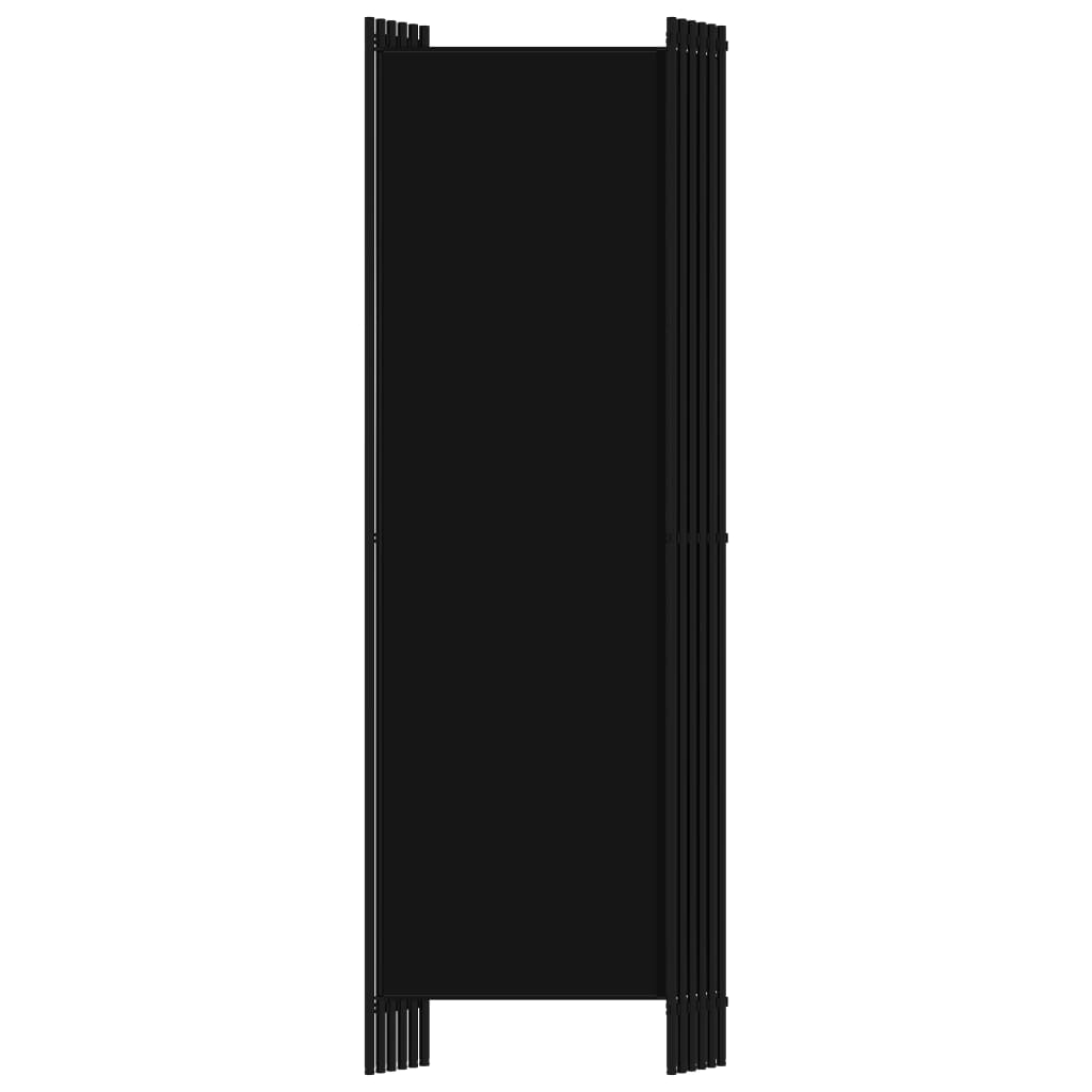 vidaXL fekete 6 paneles paraván 300 x 180 cm