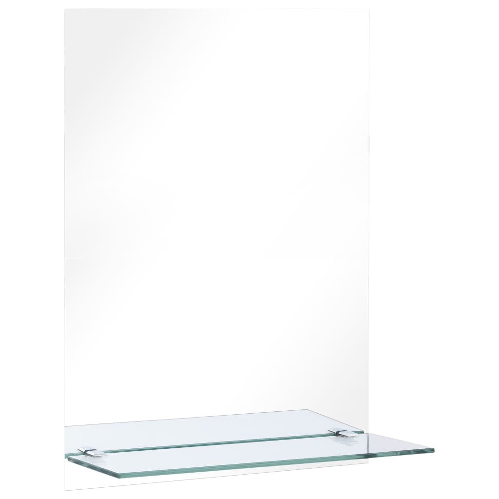vidaXL edzett üveg falitükör polccal 40 x 60 cm
