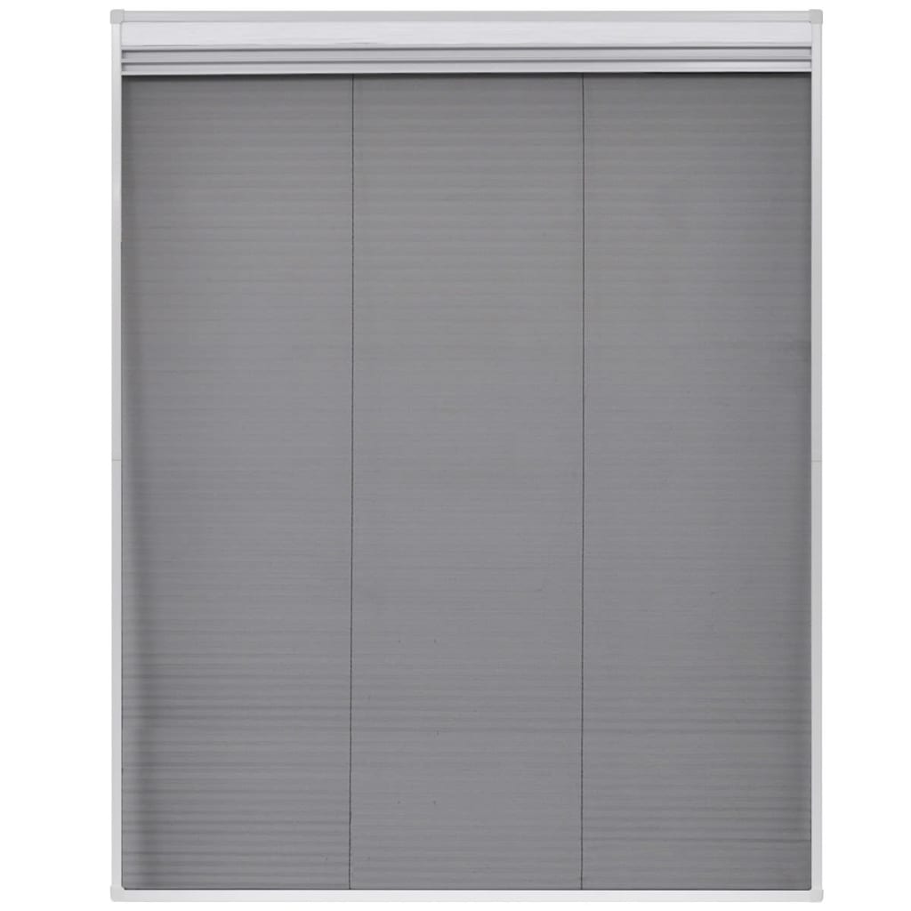 vidaXL pliszé ablak szúnyogháló árnyékolóval alumíniumból 80 x 100 cm