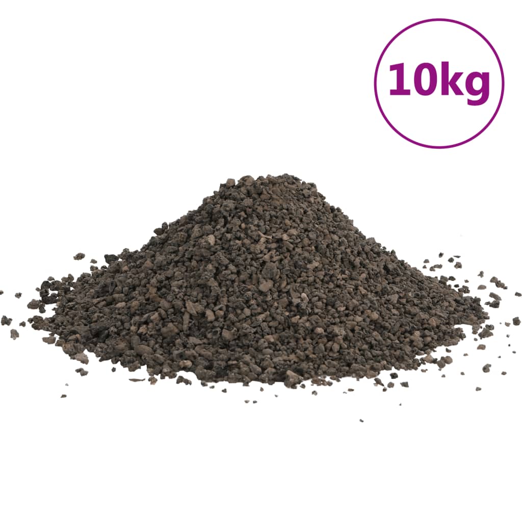 vidaXL fekete bazaltkavics 10 kg 3-5 mm