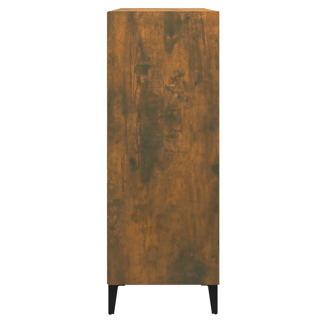 vidaXL füstös tölgy színű szerelt fa tálalószekrény 69,5x32,5x90 cm