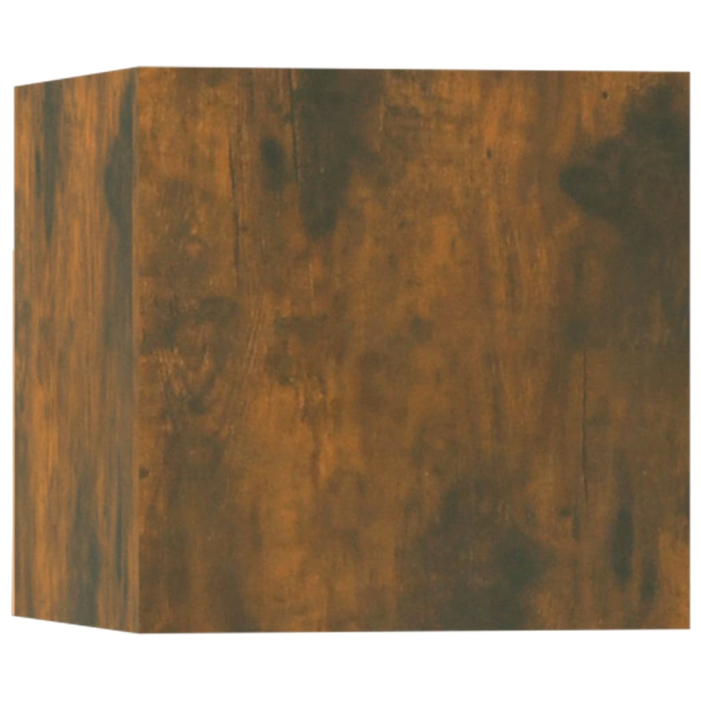 vidaXL 5 részes füstös tölgy színű szerelt fa TV-szekrényszett
