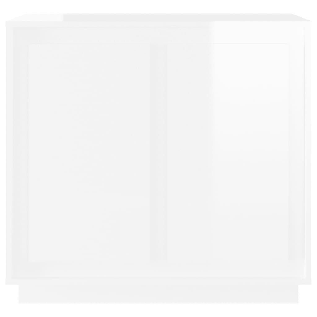vidaXL magasfényű fehér szerelt fa tálalószekrény 80 x 34 x 75 cm
