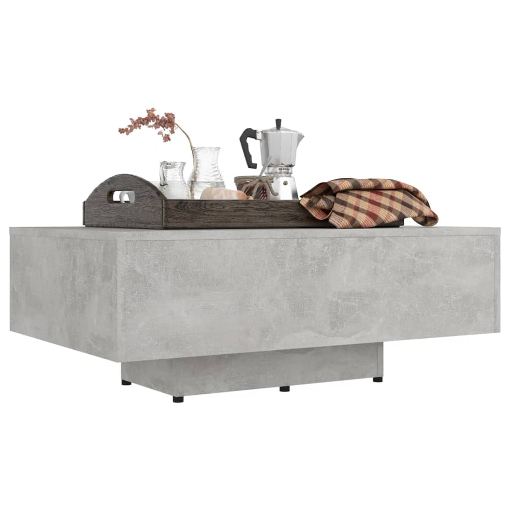 vidaXL betonszürke forgácslap dohányzóasztal 85 x 55 x 31 cm