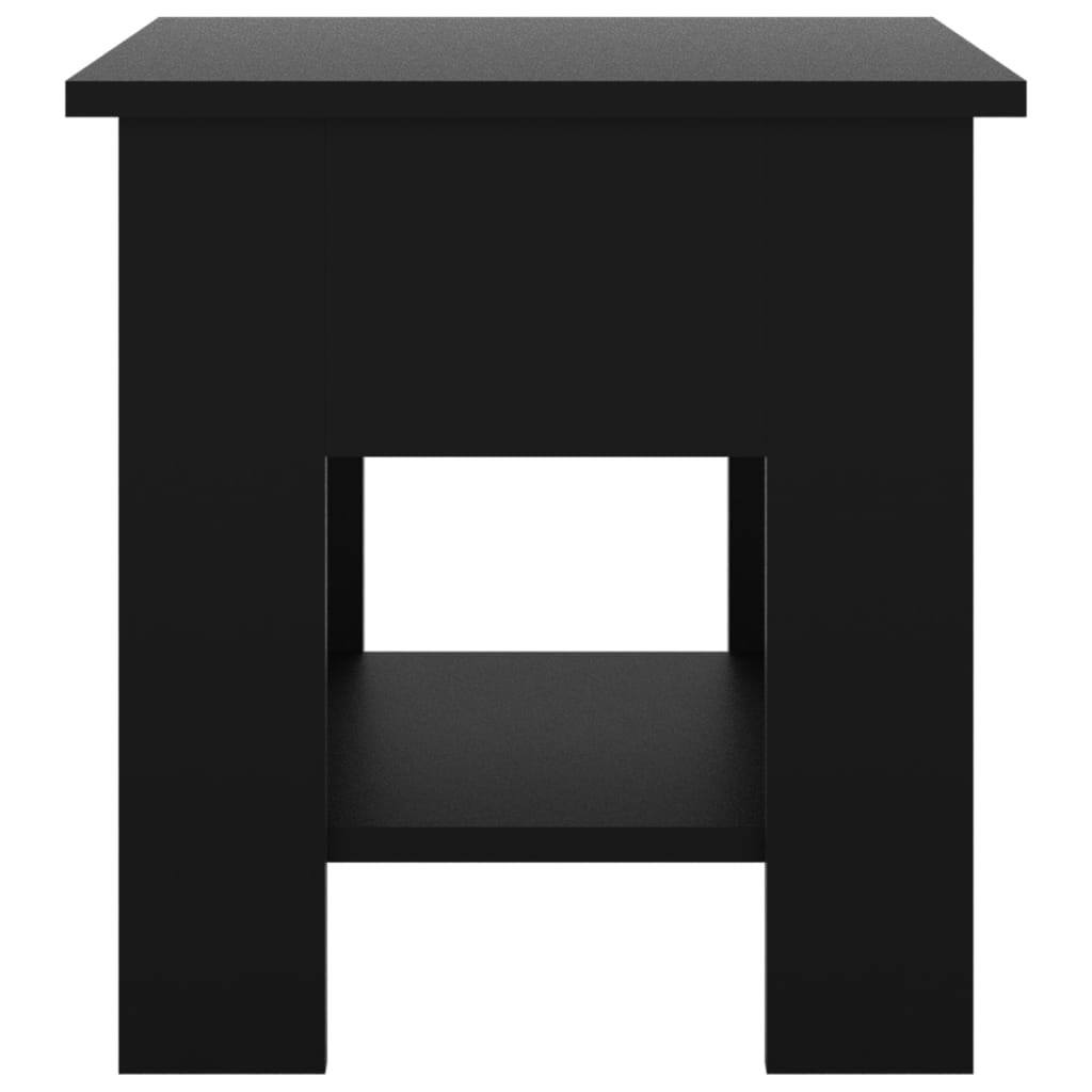 vidaXL fekete szerelt fa dohányzóasztal 40 x 40 x 42 cm