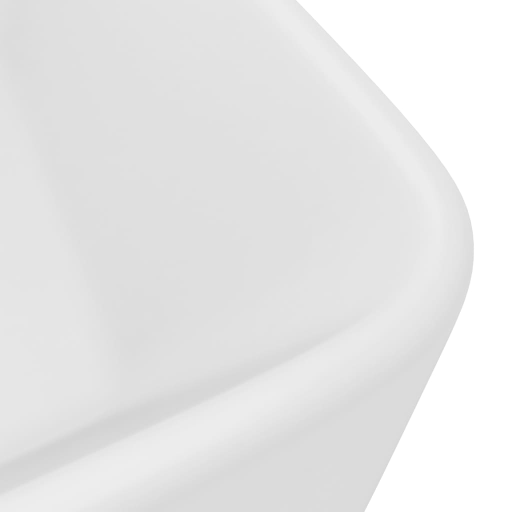vidaXL matt fehér kerámia luxus mosdókagyló 41x30x12 cm