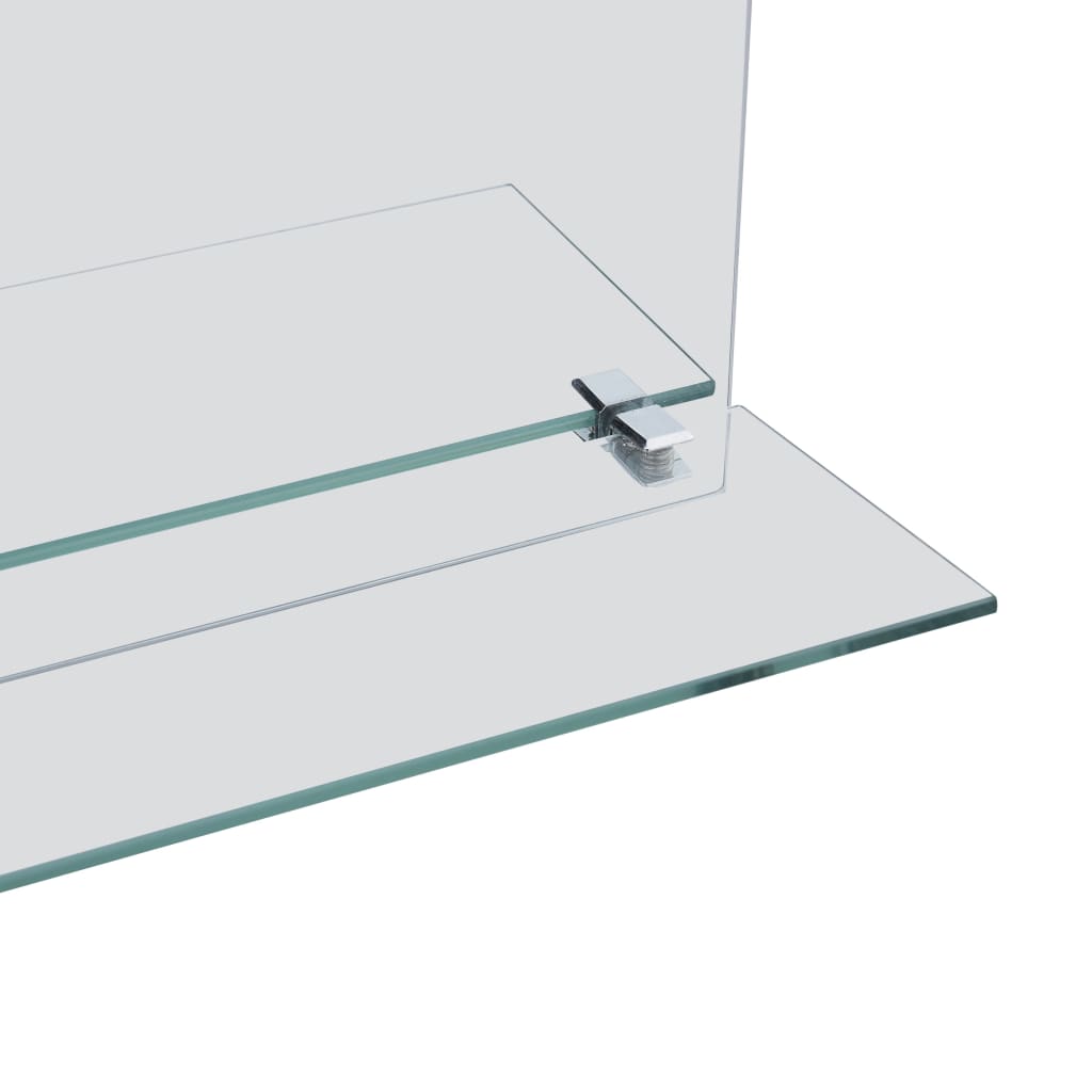 vidaXL edzett üveg falitükör polccal 40 x 60 cm