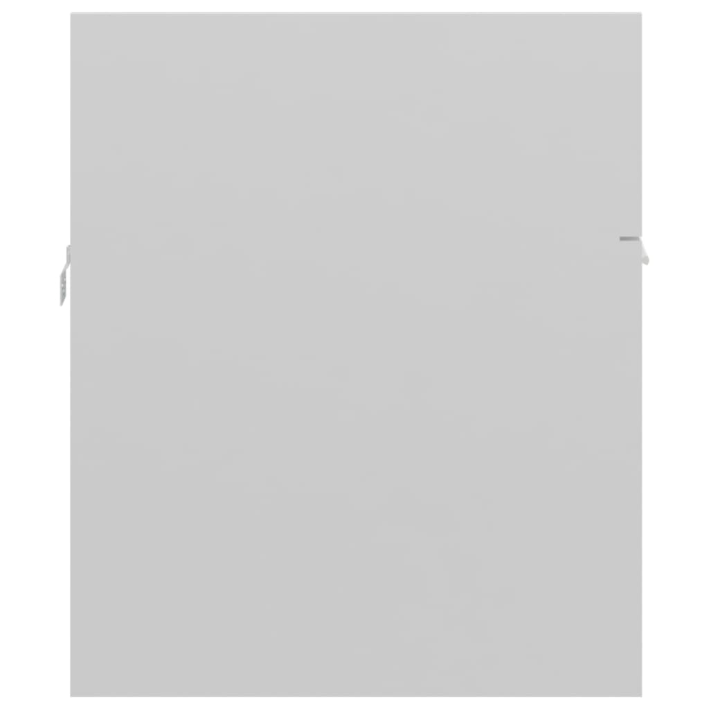 vidaXL magasfényű fehér forgácslap mosdószekrény 90 x 38,5 x 46 cm