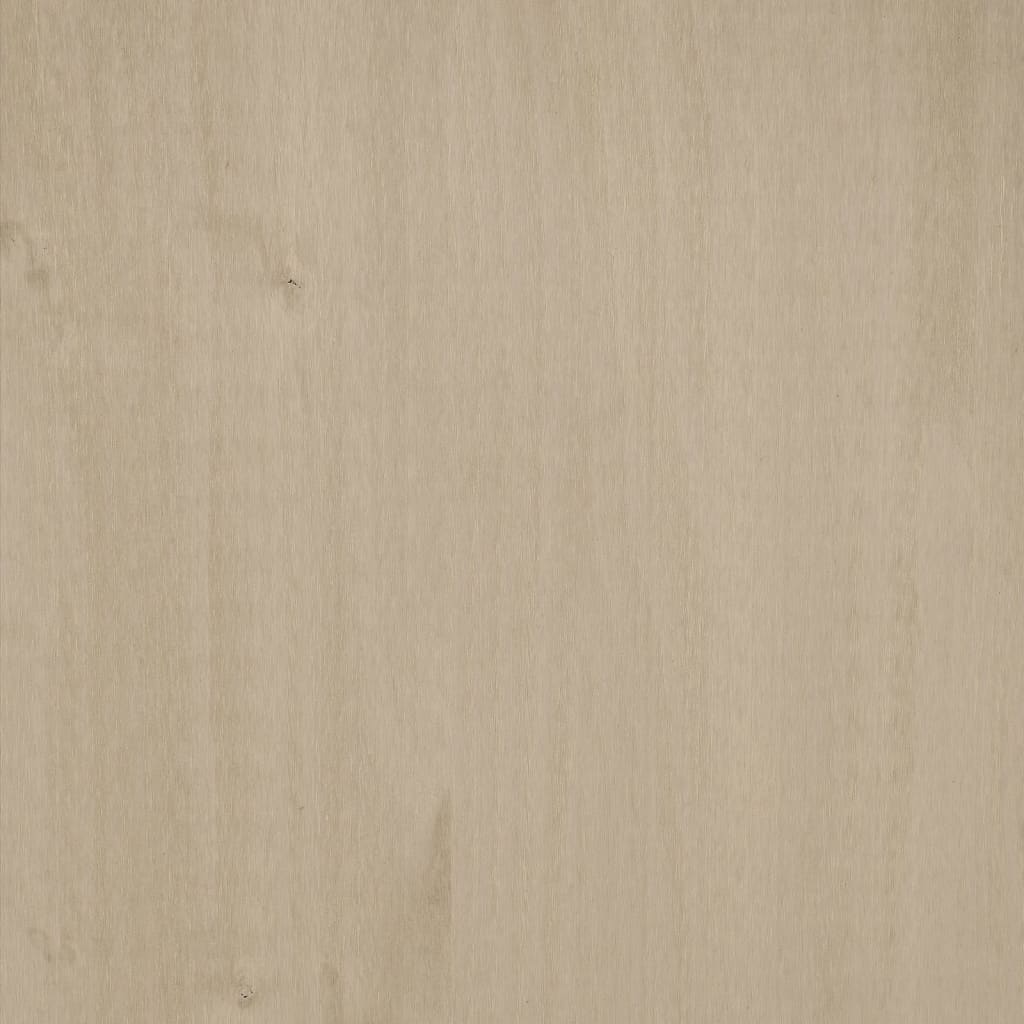 vidaXL HAMAR mézbarna tömör fenyőfa dohányzóasztal 100 x 55 x 35 cm
